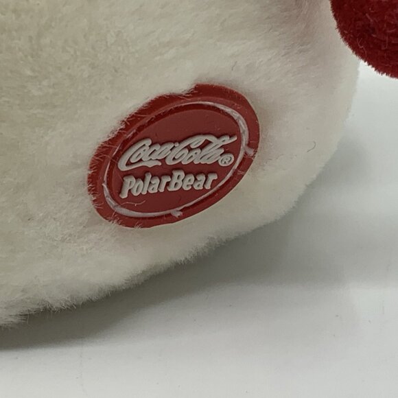 2 Plush Coca-Cola Boyds Bears Mini Polar Bears w/Red Embroidered Christmas Hats - Picture 8 of 12
